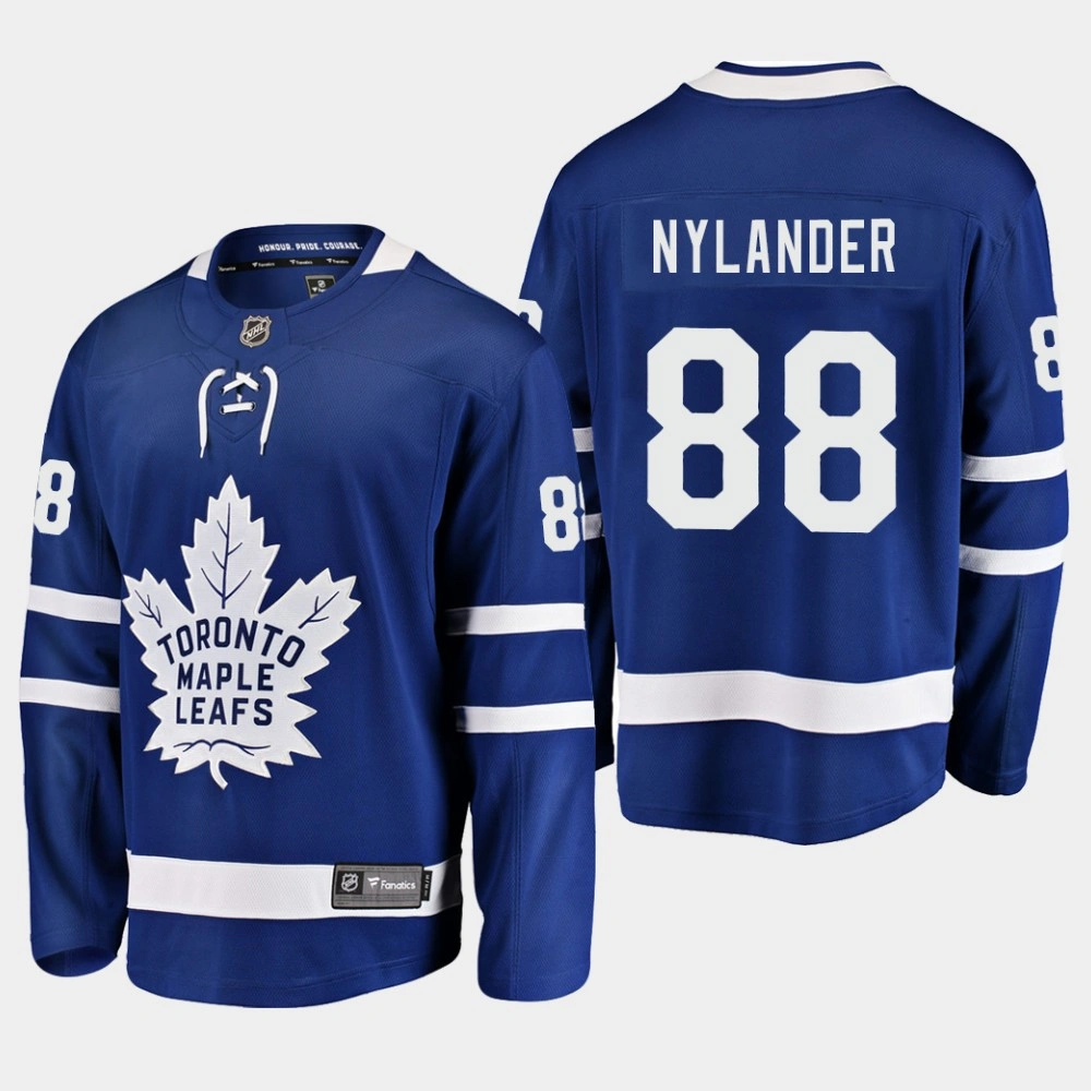 Men's Toronto Maple Leafs William Nylander #88 Home Blue Breakaway Player Jersey