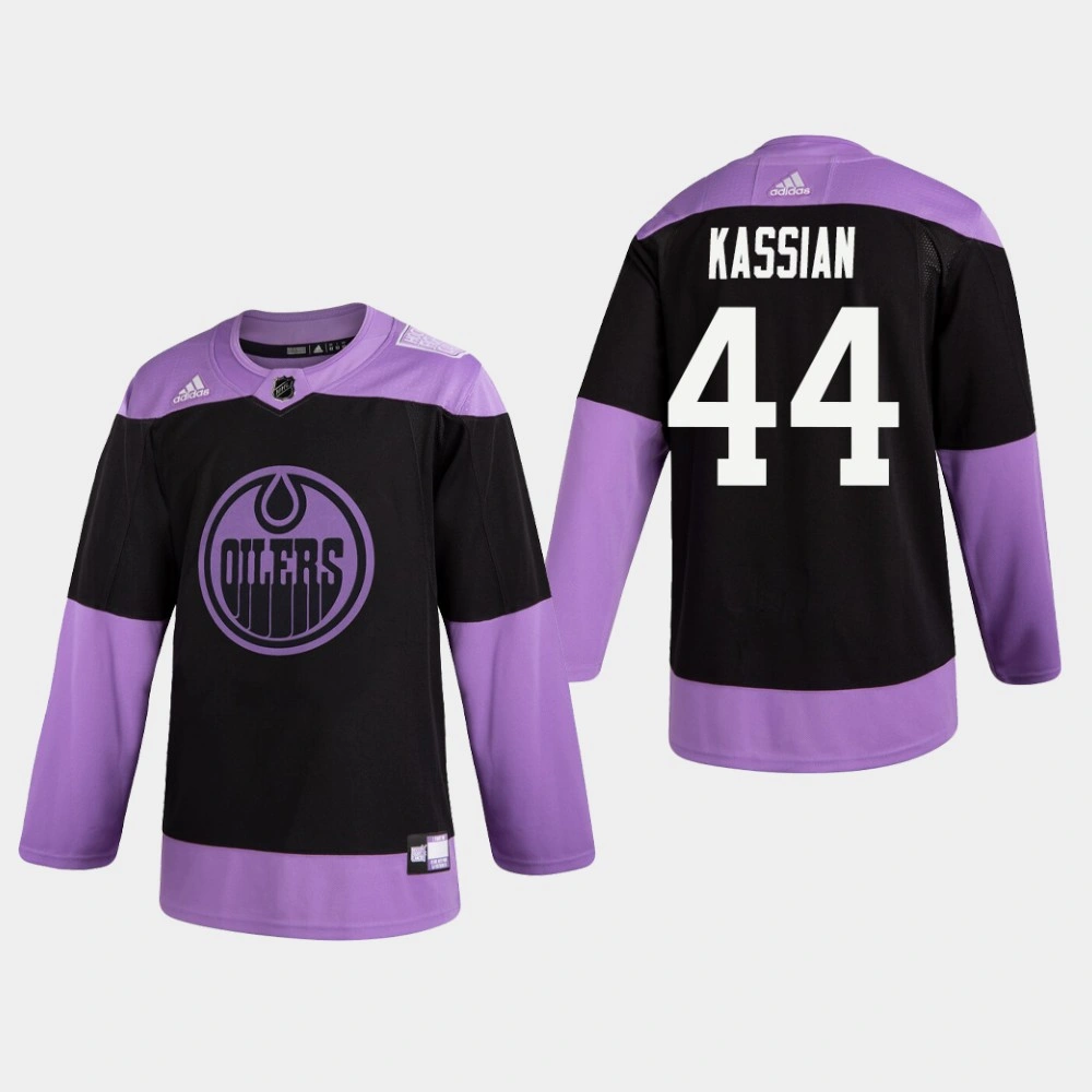 Oilers Zack Kassian #44 Hockey Fights Cancer Practice Black Jersey Oilers Zack Kassian #44 Hockey Fights Cancer Practice Black Jersey