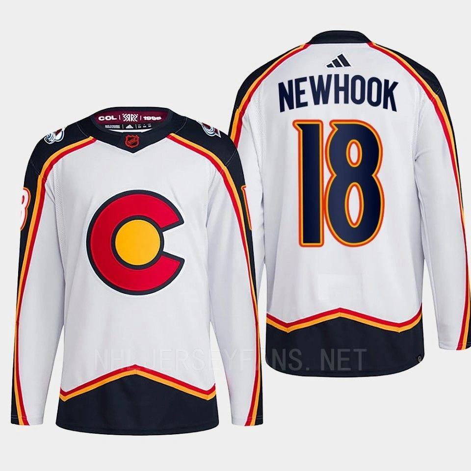 Alex Newhook Reverse Retro 2.0 2022 Colorado Avalanche White Jersey Authentic Primegreen #18 Alex Newhook Reverse Retro 2.0 2022 Colorado Avalanche White Jersey Authentic Primegreen #18