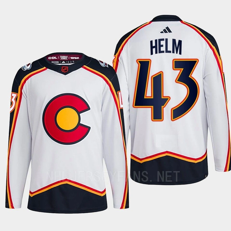 Darren Helm Reverse Retro 2.0 2022 Colorado Avalanche White Jersey Authentic Primegreen #43 Darren Helm Reverse Retro 2.0 2022 Colorado Avalanche White Jersey Authentic Primegreen #43
