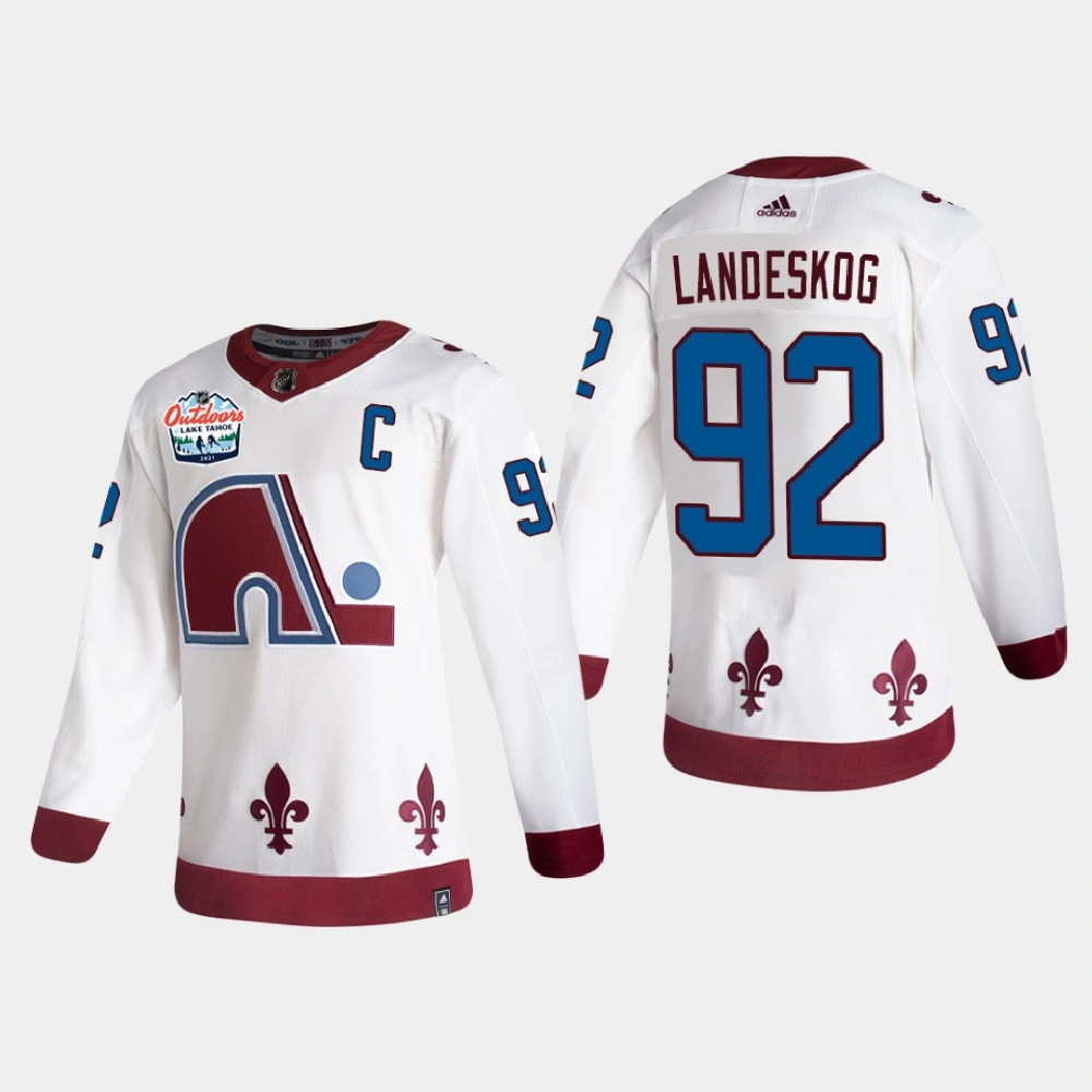 Youth Colorado Avalanche Gabriel Landeskog #92 2021 Lake Tahoe Outdoor Games Authentic Patch White Jersey Youth Colorado Avalanche Gabriel Landeskog #92 2021 Lake Tahoe Outdoor Games Authentic Patch White Jersey