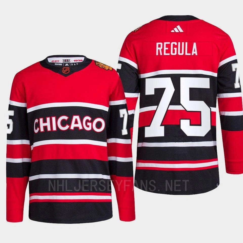 Women's Chicago Blackhawks 2022 Reverse Retro 2.0 Alec Regula Red Authentic Primegreen Jersey Men's Women's Chicago Blackhawks 2022 Reverse Retro 2.0 Alec Regula Red Authentic Primegreen Jersey Men's