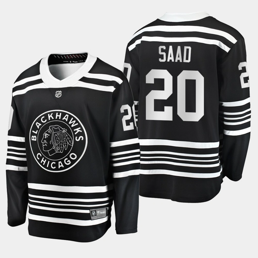 Blackhawks Brandon Saad #20 2019-20 Alternate Premier Player Jersey - Black