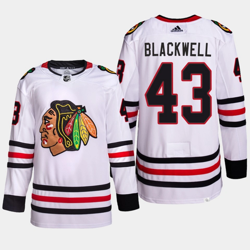 Women's Chicago Blackhawks Colin Blackwell White Away Primegreen Authentic Jersey