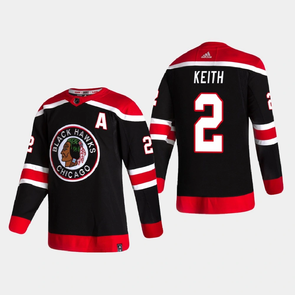 Youth Chicago Blackhawks Duncan Keith #2 2020-21 Reverse Retro Authentic Black Jersey Youth Chicago Blackhawks Duncan Keith #2 2020-21 Reverse Retro Authentic Black Jersey