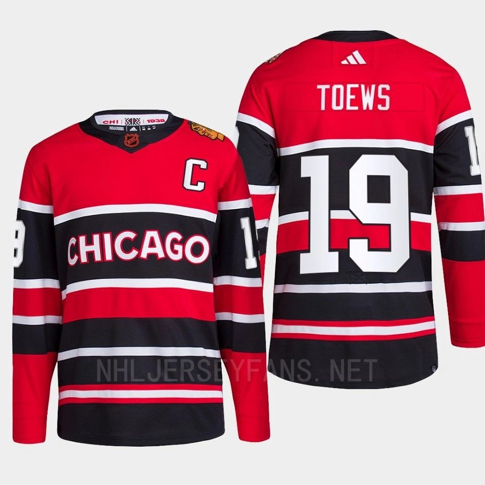 Chicago Blackhawks 2022 Reverse Retro 2.0 Jonathan Toews Red Authentic Primegreen Jersey Men's
