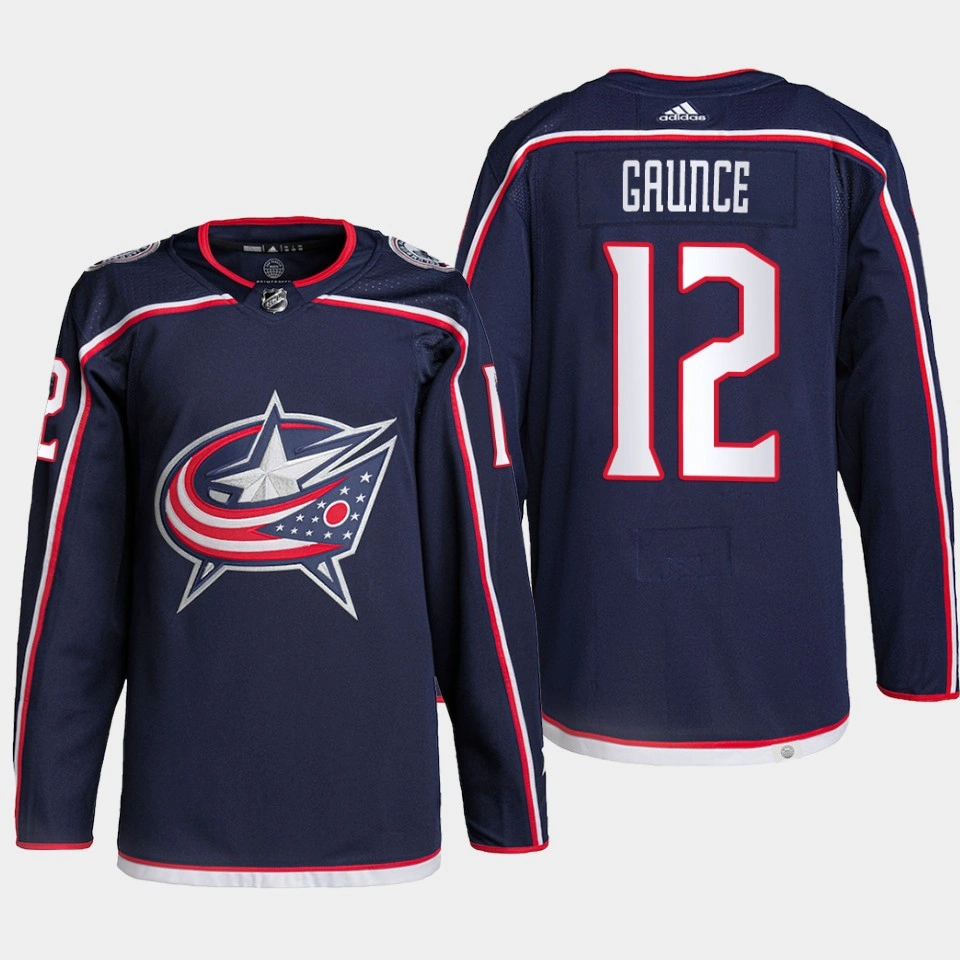 Youth Columbus Blue Jackets Brendan Gaunce Navy Home Authentic Primegreen Jersey 2022-23 Youth Columbus Blue Jackets Brendan Gaunce Navy Home Authentic Primegreen Jersey 2022-23
