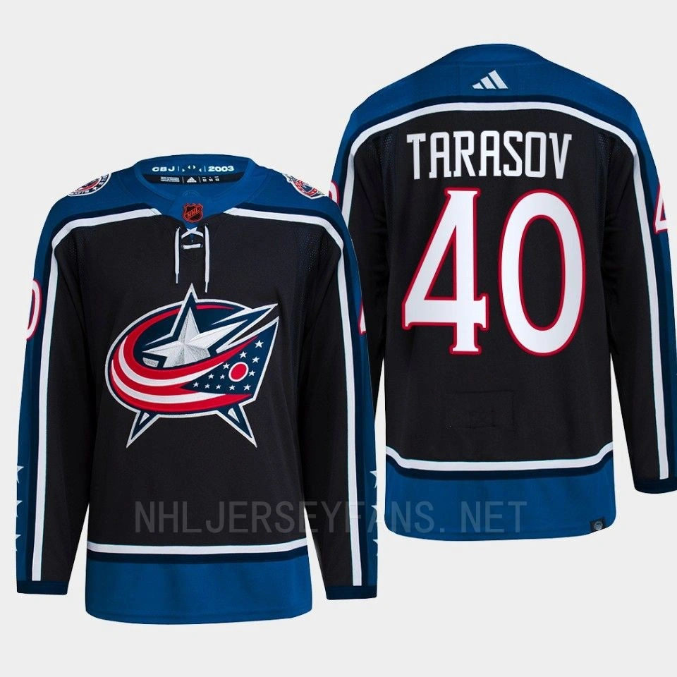 Women's Daniil Tarasov Reverse Retro 2.0 2022 Columbus Blue Jackets Navy Jersey Authentic Primegreen #40 Women's Daniil Tarasov Reverse Retro 2.0 2022 Columbus Blue Jackets Navy Jersey Authentic Primegreen #40