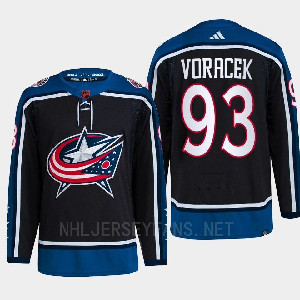 Women's Jakub Voracek Reverse Retro 2.0 2022 Columbus Blue Jackets Navy Jersey Authentic Primegreen #93