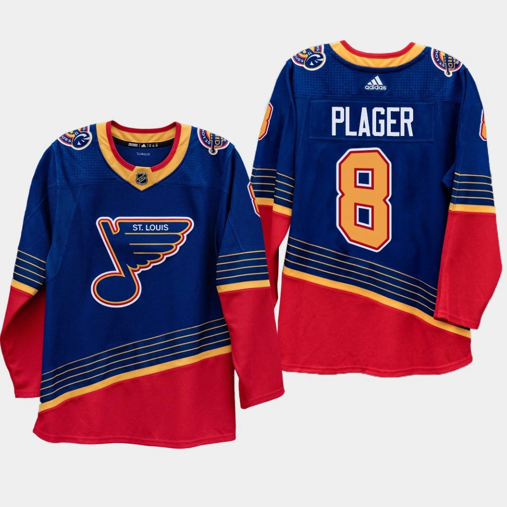 Blues #8 Barclay Plager 2020 Season 90s Heritage Authentic Pro Royal Jersey