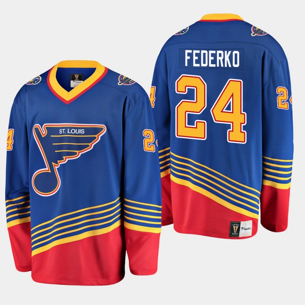 Youth St. Louis Blues Bernie Federko #24 Heritage Player Premier Blue Jersey Youth St. Louis Blues Bernie Federko #24 Heritage Player Premier Blue Jersey