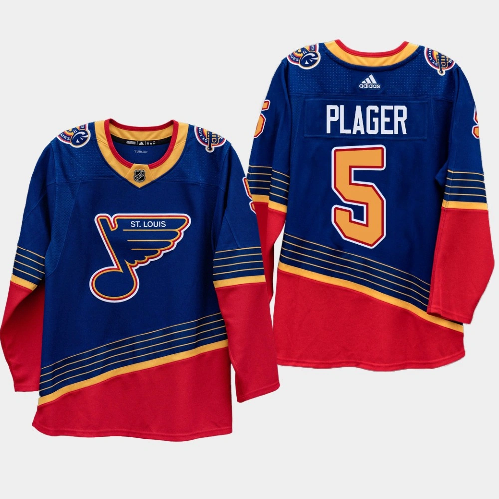 Youth Blues #5 Bob Plager 2020 Season 90s Heritage Authentic Pro Royal Jersey
