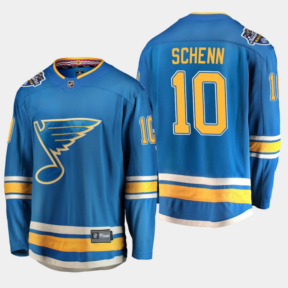 Women's Blues Brayden Schenn #10 Alternate 2020 All-Star Patch Jersey