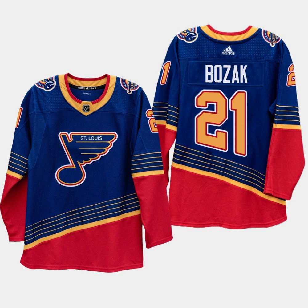 Youth Blues #21 Tyler Bozak 2020 Season 90s Heritage Authentic Pro Royal Jersey Youth Blues #21 Tyler Bozak 2020 Season 90s Heritage Authentic Pro Royal Jersey