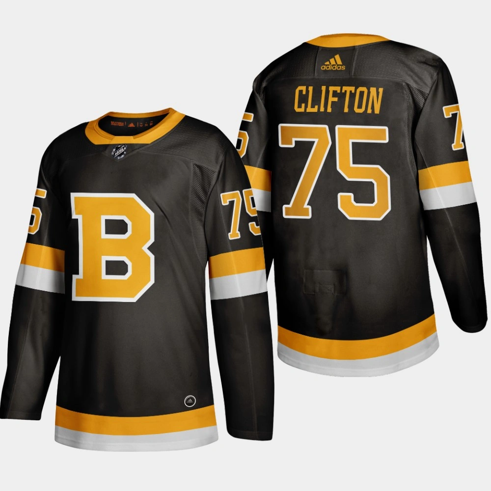 Youth Bruins Connor Clifton #75 2019-20 Alternate Authentic Black Player Jersey