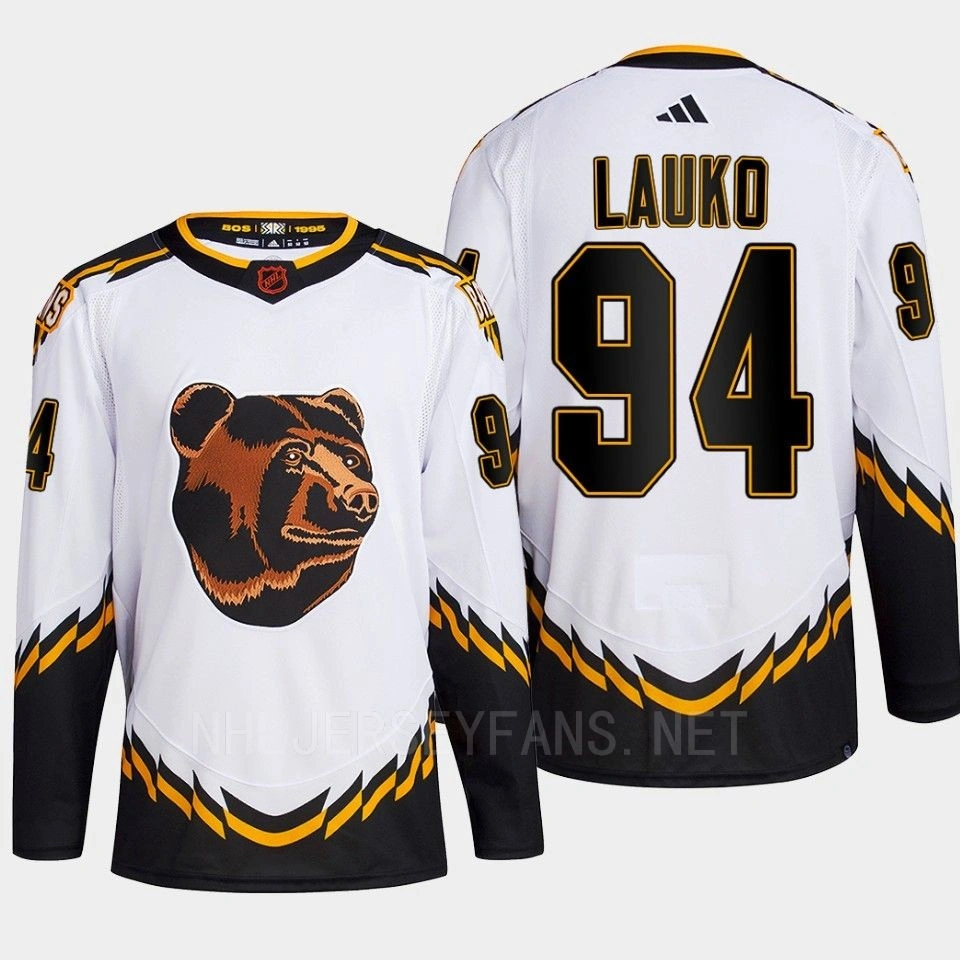 Women's Boston Bruins 2022 Reverse Retro 2.0 Jakub Lauko White Authentic Primegreen Jersey Men's