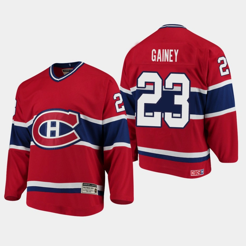 Women's Montreal Canadiens #23 Bob Gainey Throwback Heroes of Hockey CCM Red Retired Jersey Women's Montreal Canadiens #23 Bob Gainey Throwback Heroes of Hockey CCM Red Retired Jersey