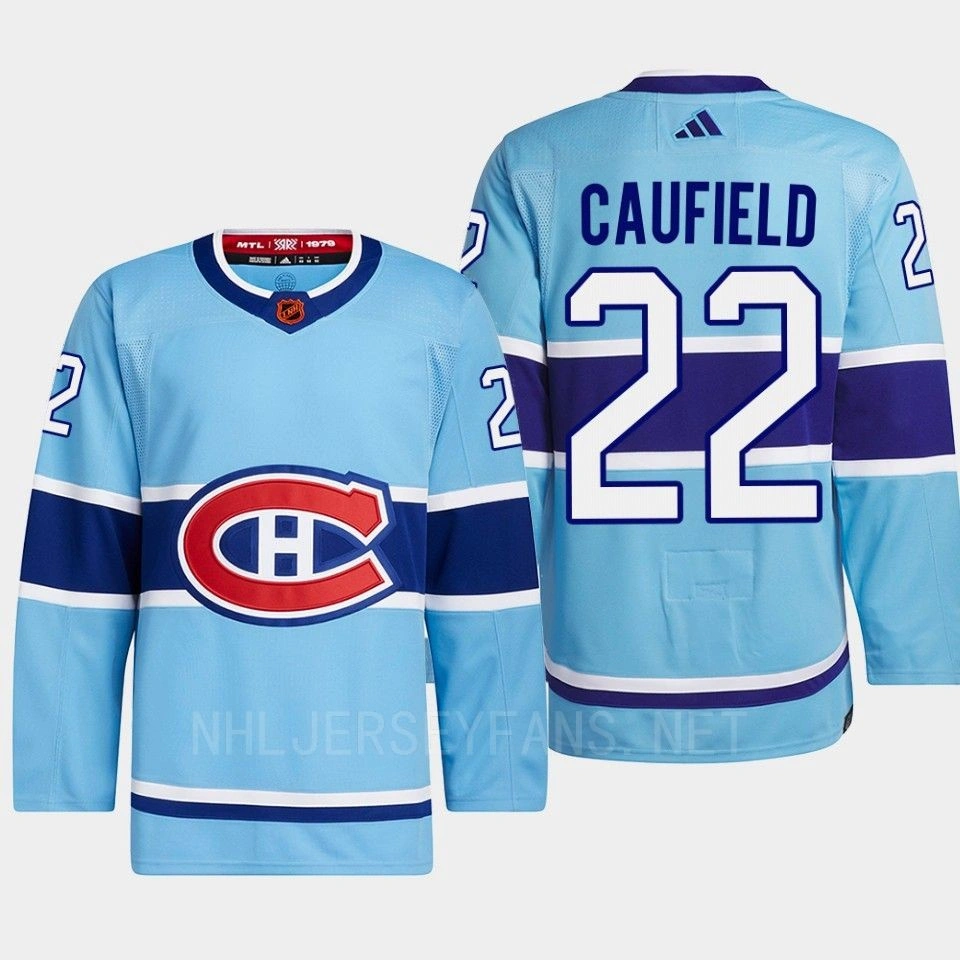Montreal Canadiens Cole Caufield Blue Authentic Primegreen Reverse Retro 2.0 Jersey 2022 Montreal Canadiens Cole Caufield Blue Authentic Primegreen Reverse Retro 2.0 Jersey 2022