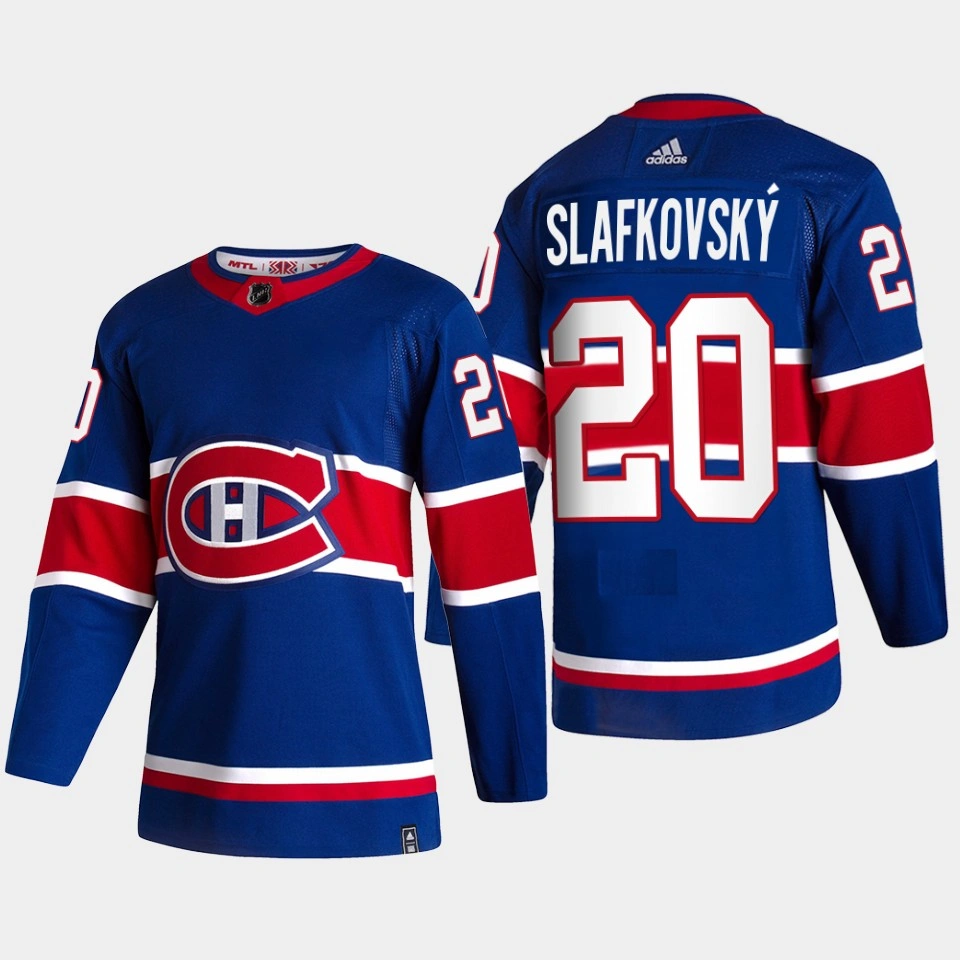 Youth Montreal Canadiens #60 Juraj Slafkovsky 2022 NHL Draft Navy Jersey Reverse Retro