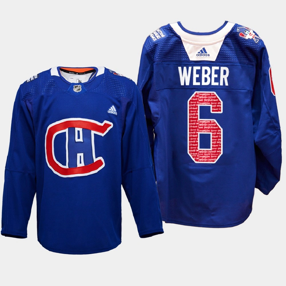 Montreal Canadiens RadioTeleDON Shea Weber Royal Special Edition Jersey