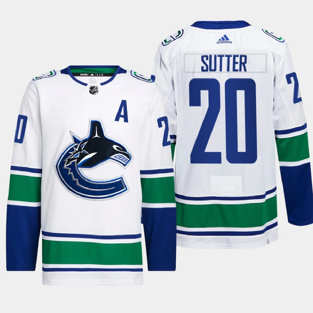 Women's Brandon Sutter #20 Vancouver Canucks White Jersey 2022 Away Primegreen Authentic Pro