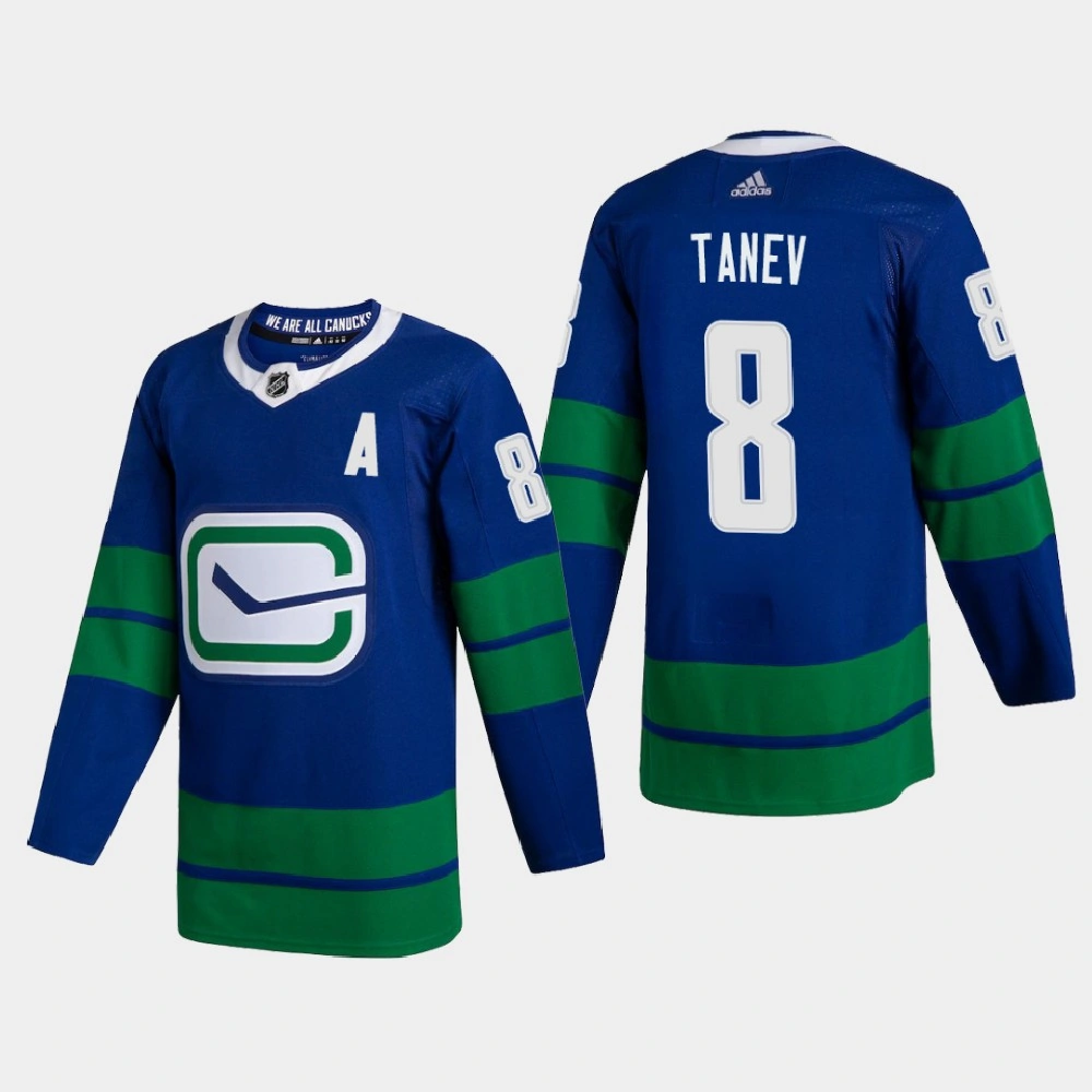 Vancouver Canucks Christopher Tanev #8 2020-21 Alternate Authentic Blue Jersey