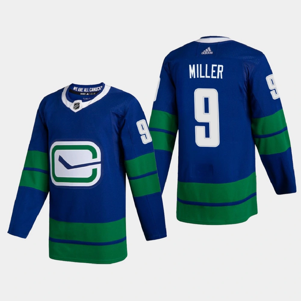 Women's Vancouver Canucks J. T. Miller #9 2020-21 Alternate Authentic Blue Jersey