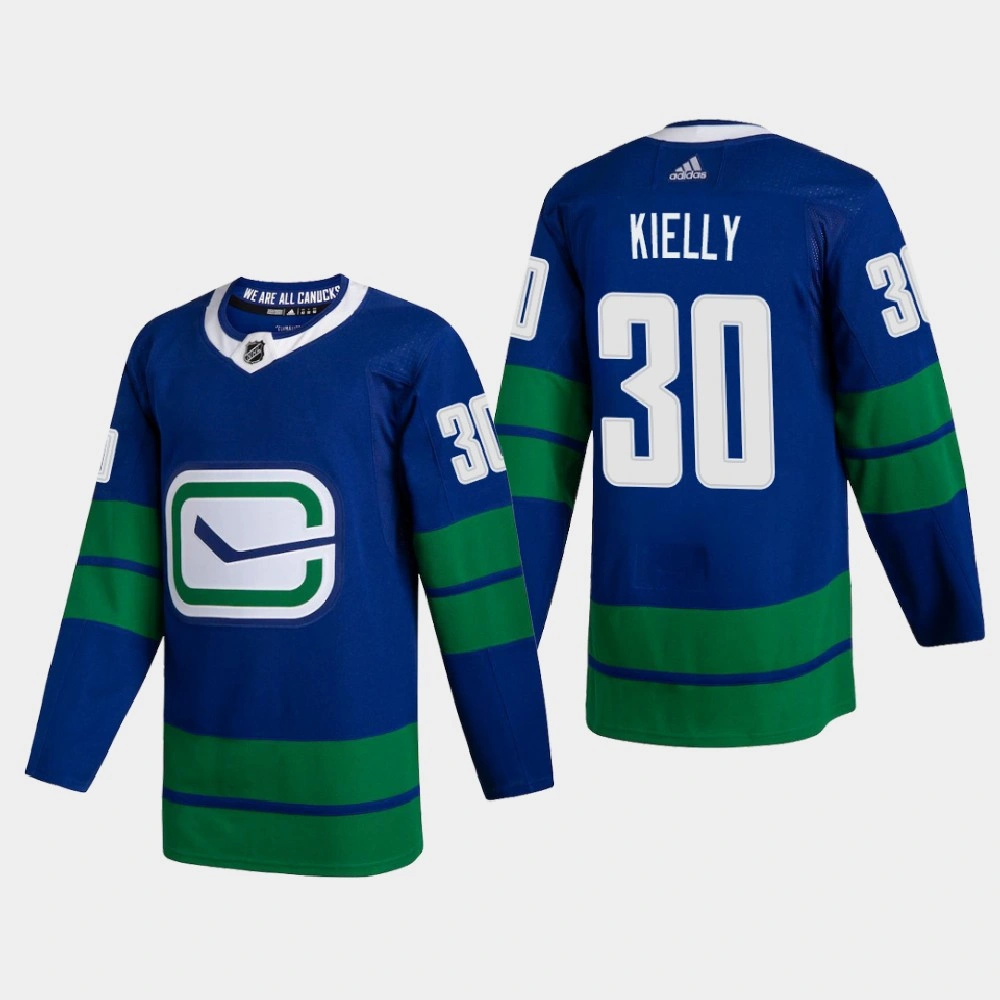 Vancouver Canucks Jake Kielly #30 2020-21 Alternate Authentic Blue Jersey