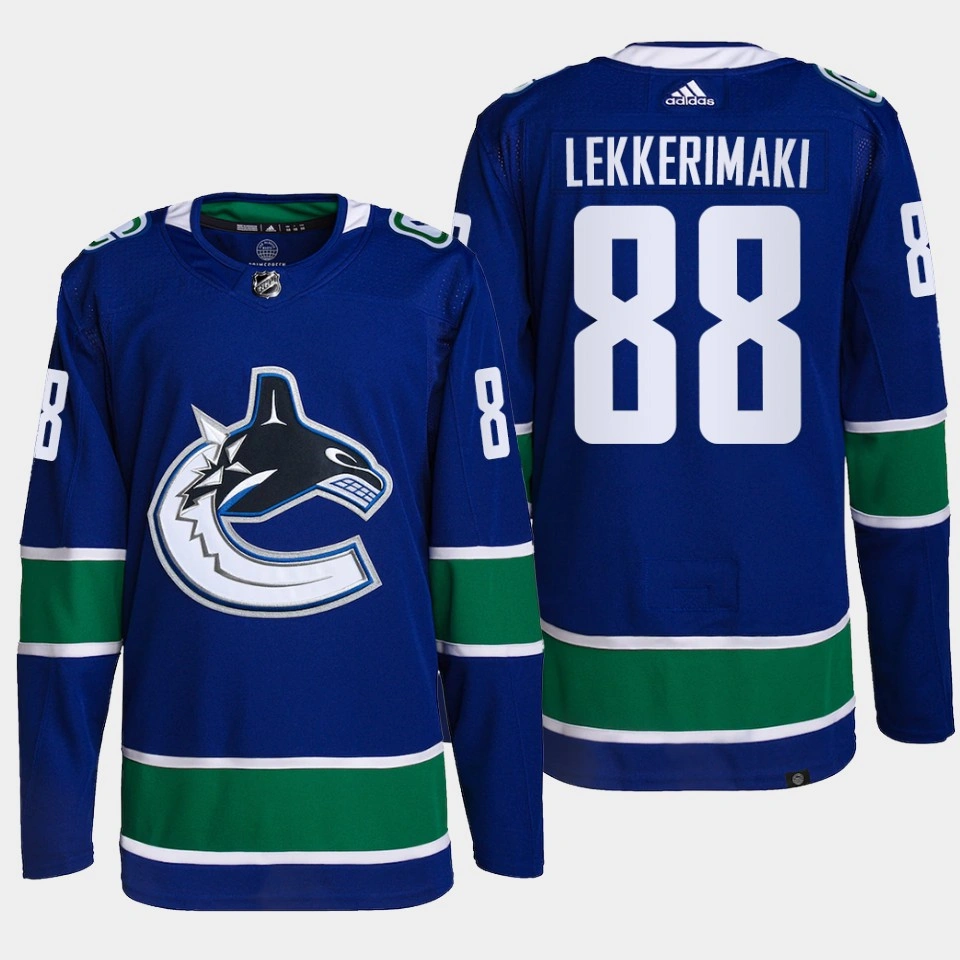 Youth Jonathan Lekkerimaki Vancouver Canucks 2022 NHL Draft Blue Jersey Authentic Primegreen Home Youth Jonathan Lekkerimaki Vancouver Canucks 2022 NHL Draft Blue Jersey Authentic Primegreen Home