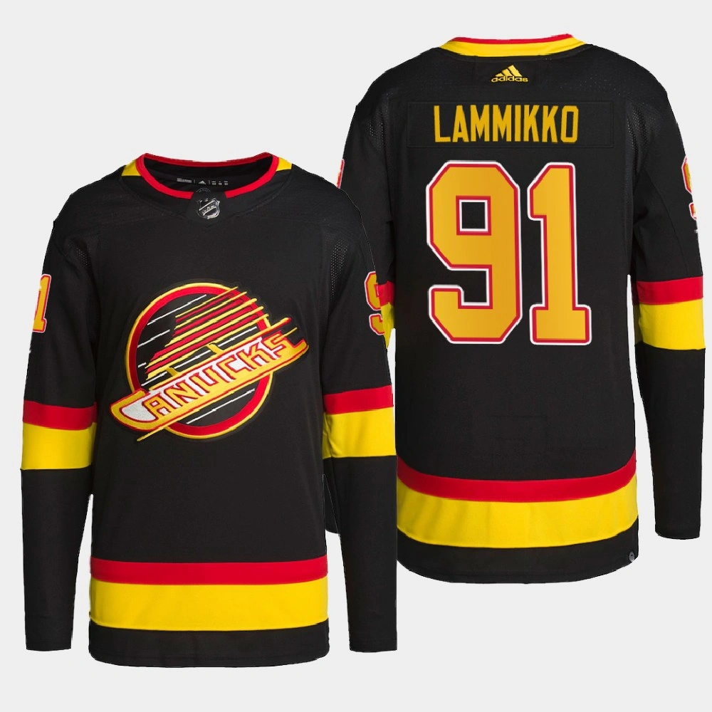 Women's Vancouver Canucks Juho Lammikko Black Primegreen Authentic Pro Retro Jersey 2022