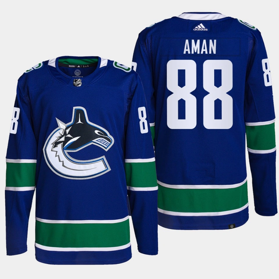 Youth Nils Aman #88 Vancouver Canucks Blue Jersey Authentic Home Youth Nils Aman #88 Vancouver Canucks Blue Jersey Authentic Home
