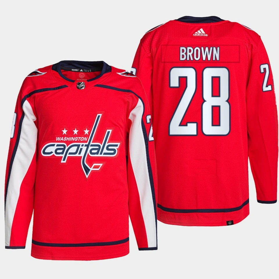 Washington Capitals Connor Brown Red Home Primegreen Authentic Jersey 2022 Washington Capitals Connor Brown Red Home Primegreen Authentic Jersey 2022