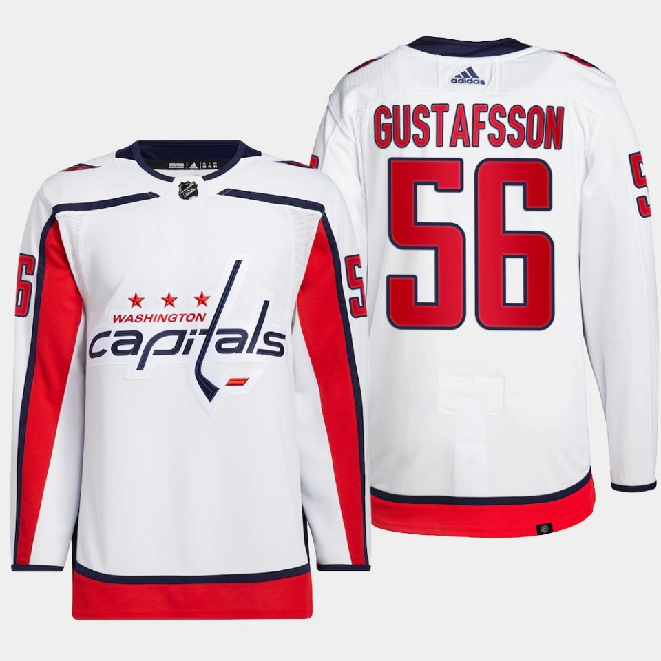 Youth Washington Capitals Erik Gustafsson White Away Primegreen Authentic Jersey 2022