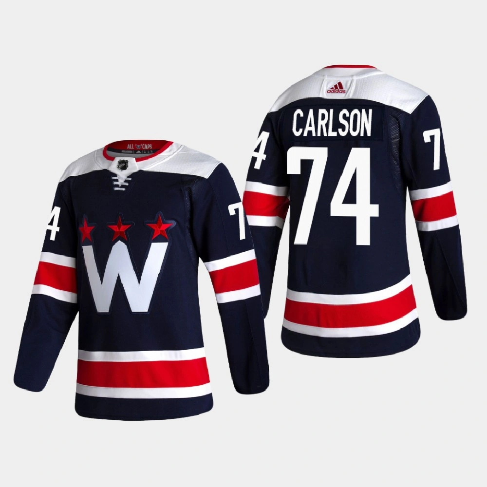 Women's Washington Capitals John Carlson #74 2020-21 Alternate Authentic Navy Jersey