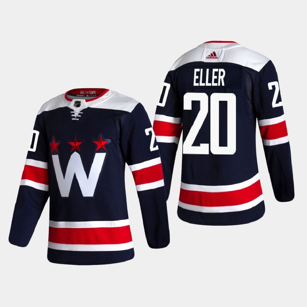 Women's Washington Capitals Lars Eller #20 2020-21 Alternate Authentic Navy Jersey