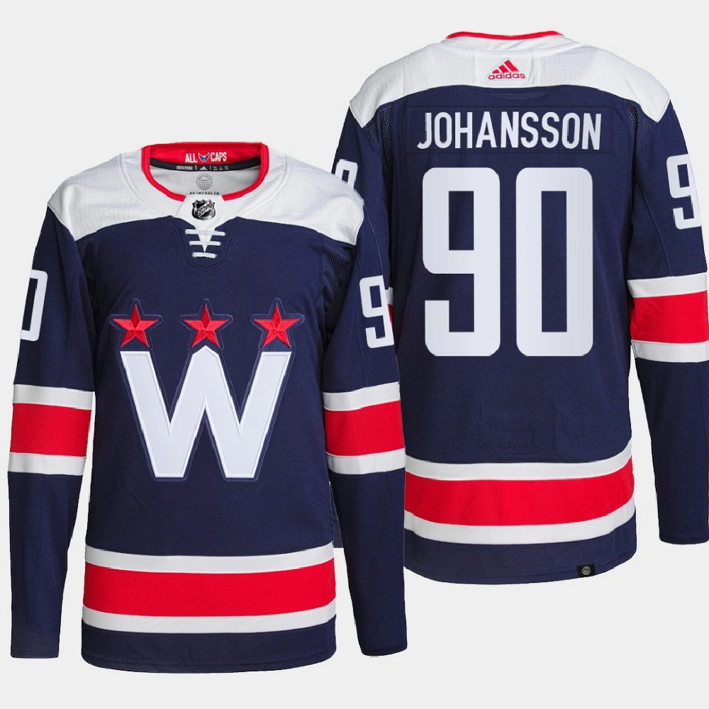 Youth Marcus Johansson #90 Washington Capitals Navy Jersey 2022 Alternate Primegreen Authentic Pro