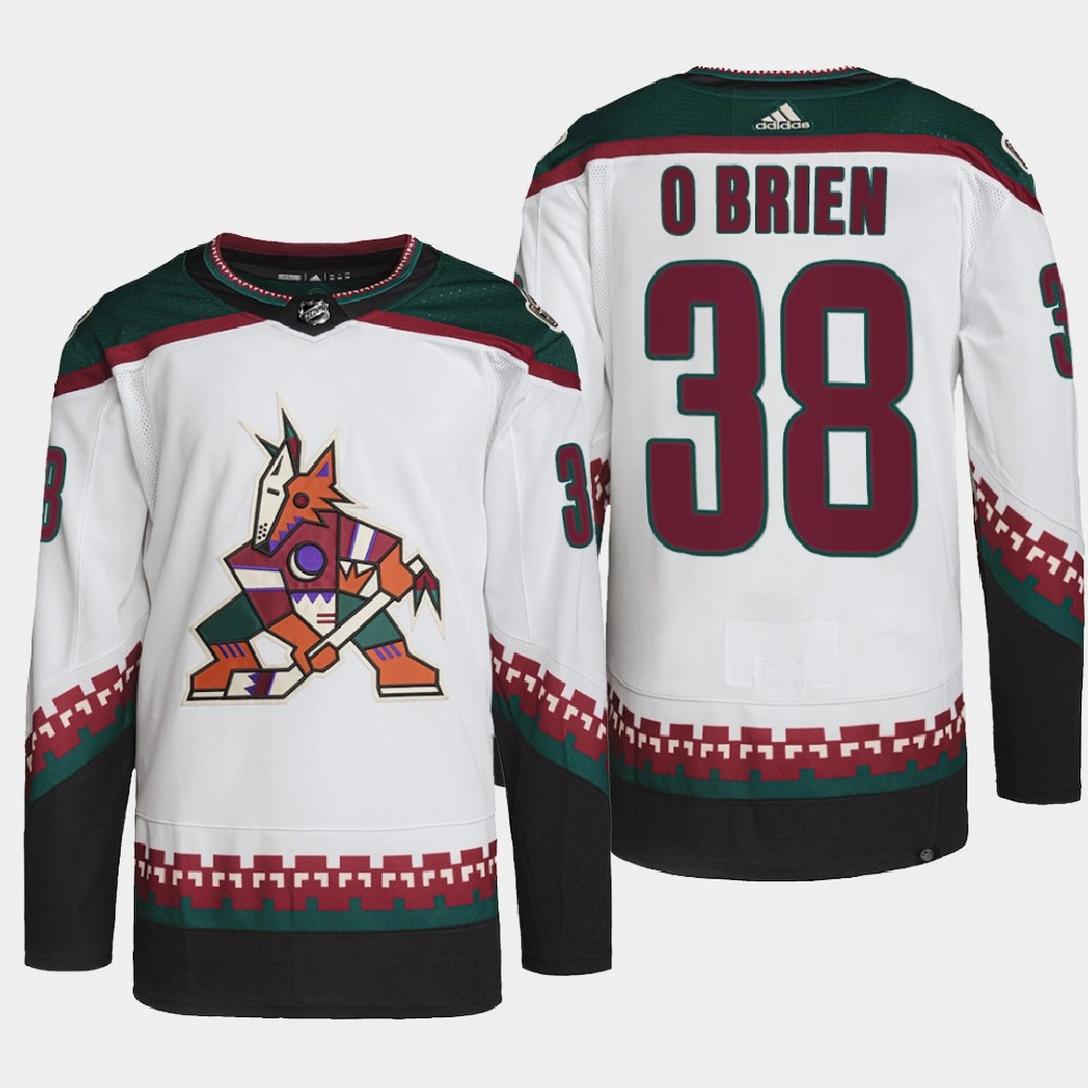 Women's Arizona Coyotes Liam O'Brien White Primegreen Authentic Pro Away Jersey 2022