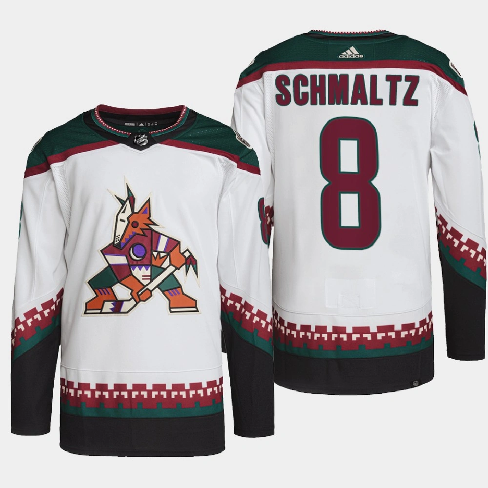 Women's Arizona Coyotes Nick Schmaltz White Primegreen Authentic Pro Away Jersey 2022