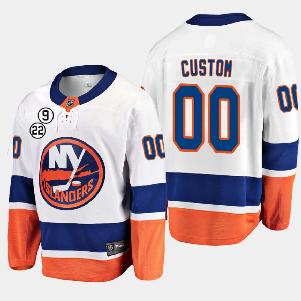 Women's New York Islanders NO.22 Patch White Honor Bossy Jersey Custom Women's New York Islanders NO.22 Patch White Honor Bossy Jersey Custom