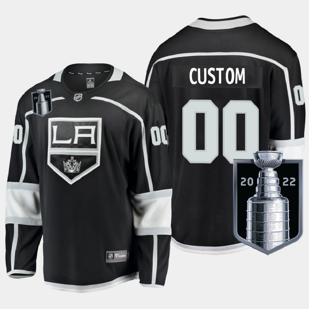 Los Angeles Kings 2022 Stanley Cup Playoffs Black Home Jersey Custom Los Angeles Kings 2022 Stanley Cup Playoffs Black Home Jersey Custom