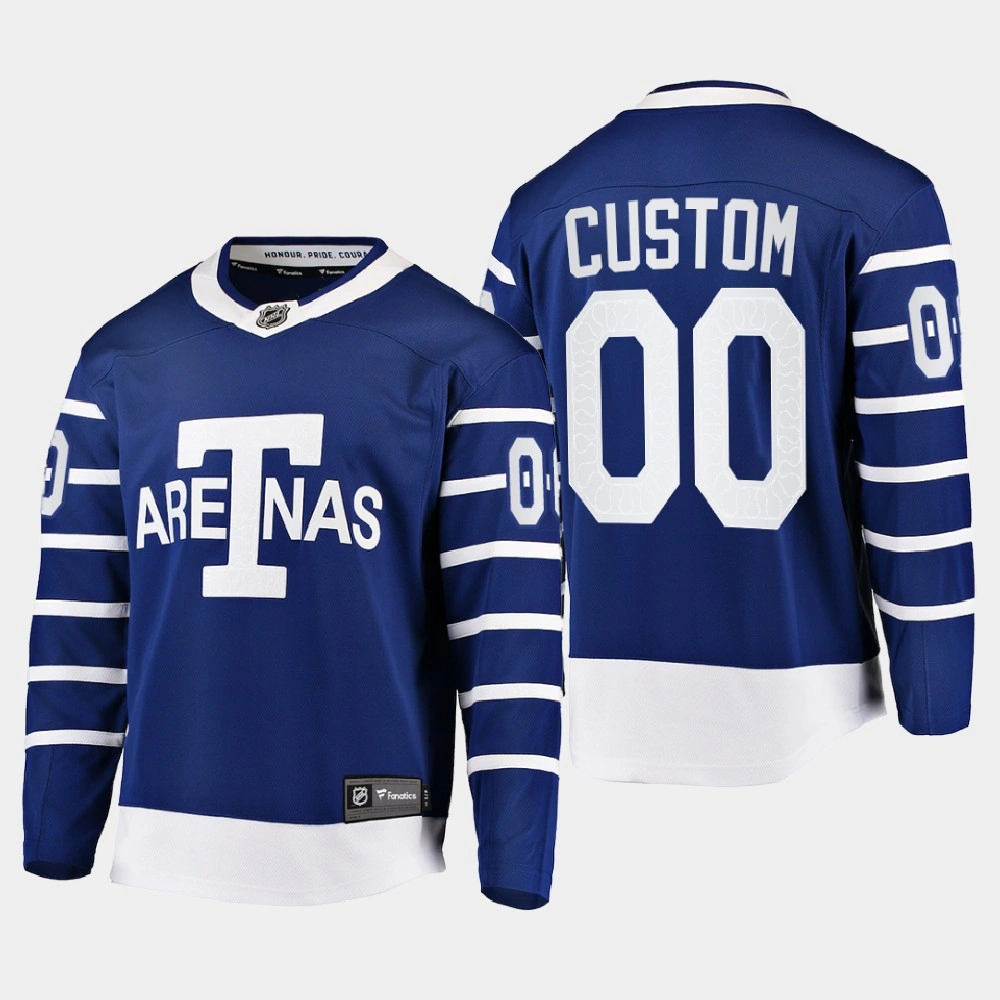 Toronto Maple Leafs Team Classics Blue Heritage Jersey Custom