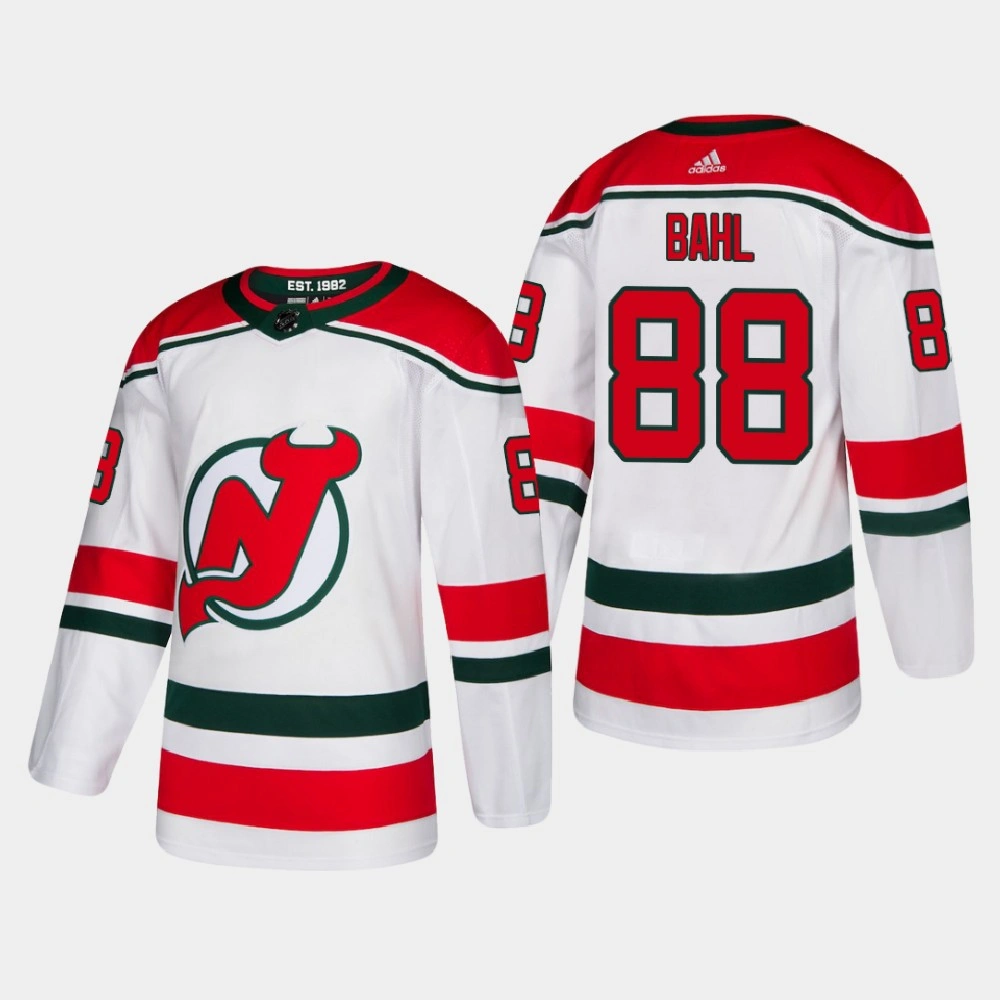 Youth New Jersey Devils Kevin Bahl #88 2021 Alternate Authentic White Jersey