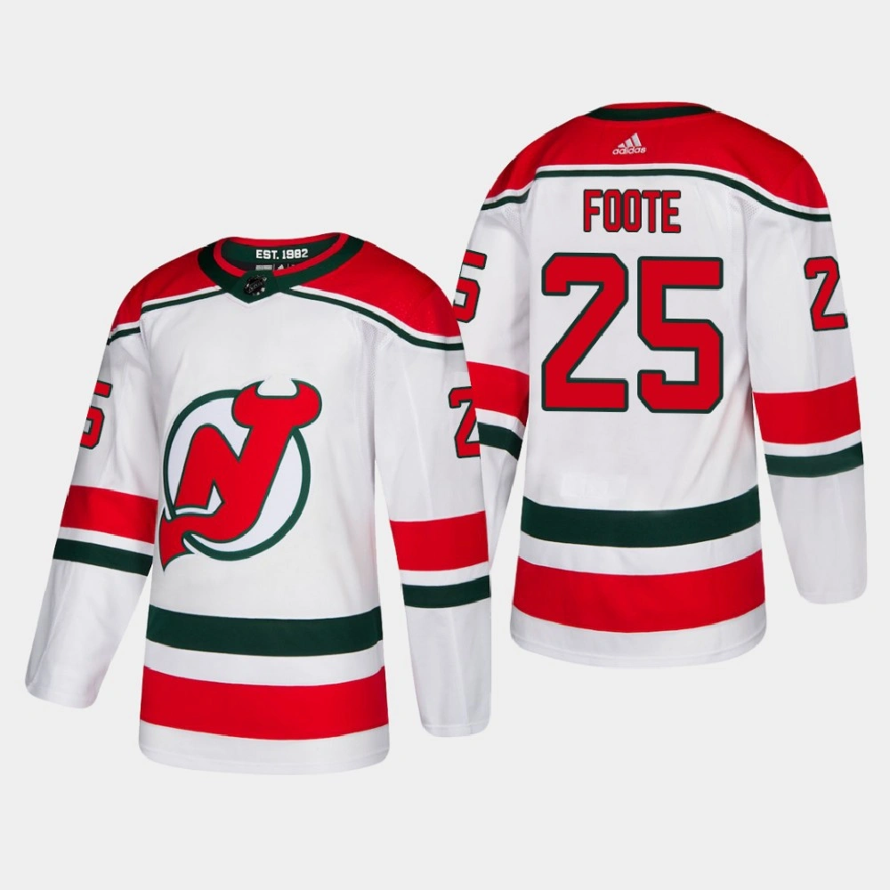 Women's New Jersey Devils Nolan Foote #25 2021 Alternate Authentic White Jersey