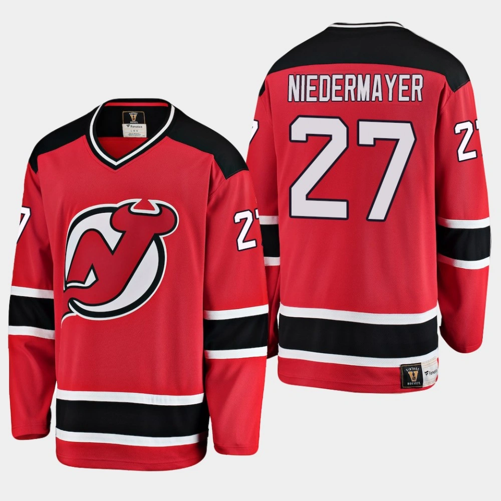 Women's New Jersey Devils Scott Niedermayer #27 Heritage Premier Breakaway Player Jersey Red
