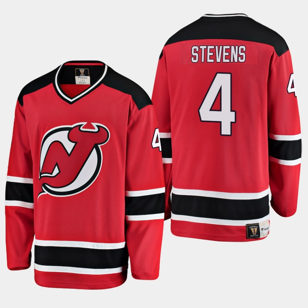 New Jersey Devils Scott Stevens #4 Heritage Premier Breakaway Player Jersey Red