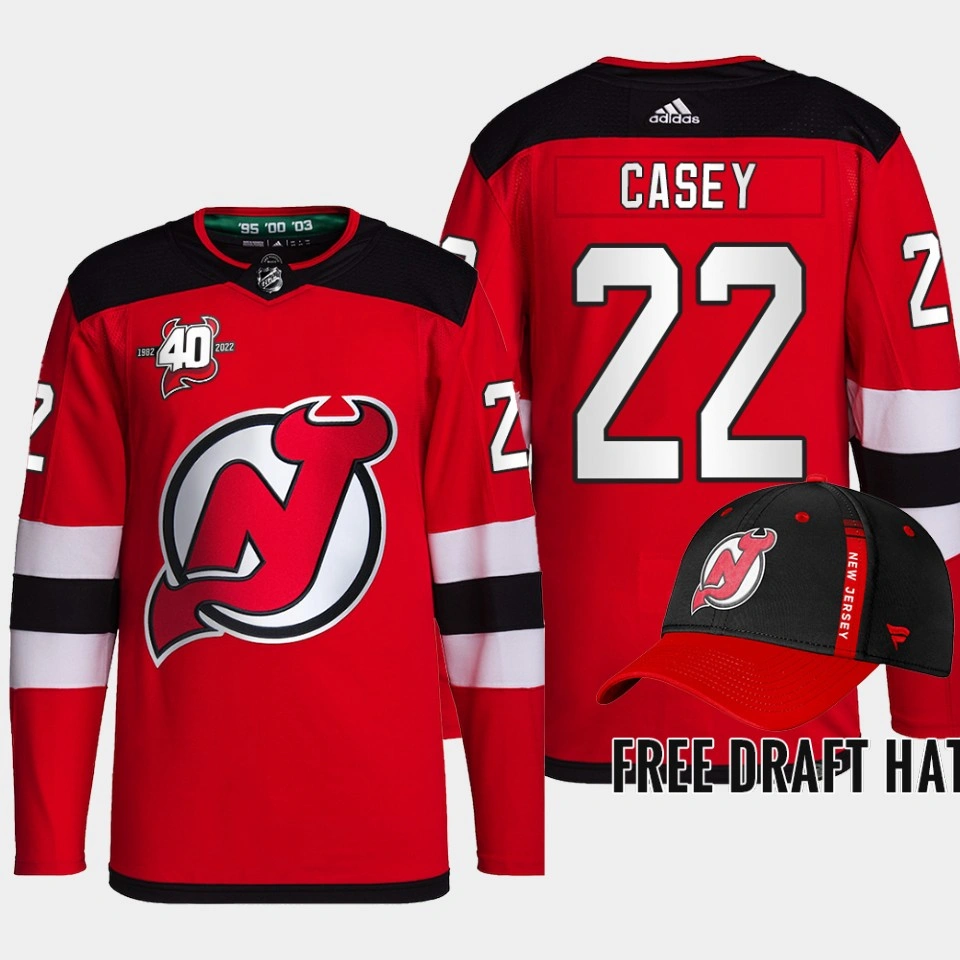 Women's Seamus Casey New Jersey Devils 2022 NHL Draft Red Jersey Authentic Primegreen Home Women's Seamus Casey New Jersey Devils 2022 NHL Draft Red Jersey Authentic Primegreen Home