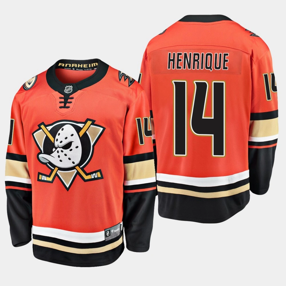 Youth Ducks Adam Henrique #14 2019-20 Alternate Premier Breakaway Jersey - Orange Youth Ducks Adam Henrique #14 2019-20 Alternate Premier Breakaway Jersey - Orange
