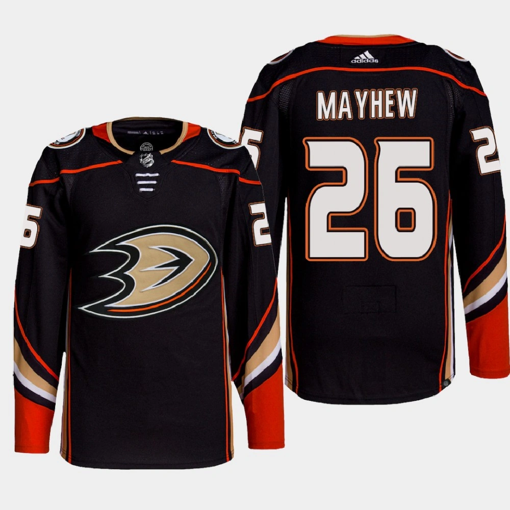 Youth Anaheim Ducks Gerry Mayhew Black Primegreen Authentic Pro Home Jersey 2022 Youth Anaheim Ducks Gerry Mayhew Black Primegreen Authentic Pro Home Jersey 2022