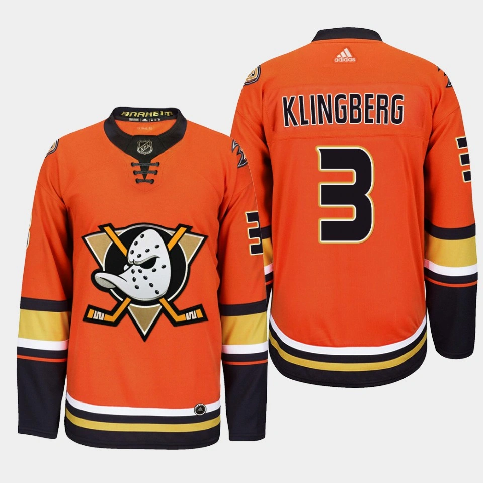 John Klingberg #3 Anaheim Ducks Orange Jersey Primegreen Authentic Alternate