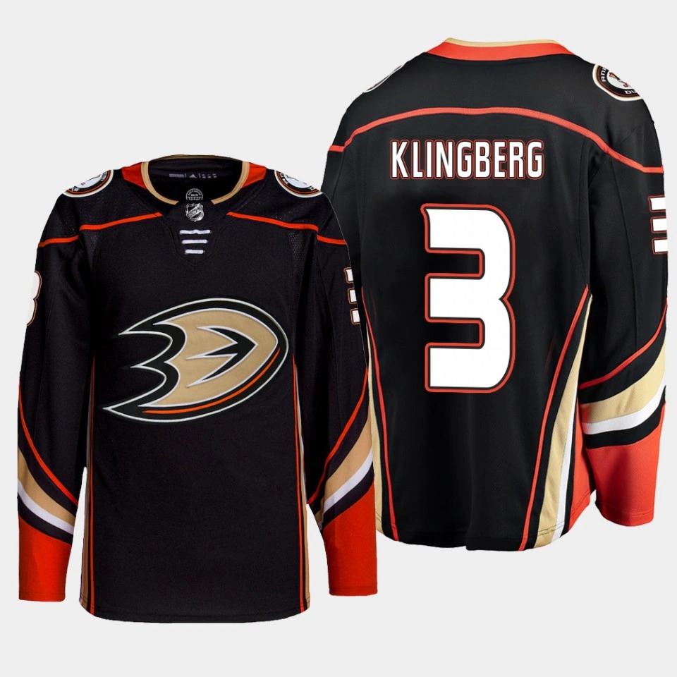 Anaheim Ducks John Klingberg Black Home Primegreen Authentic Jersey